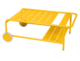 Luxembourg Low Table with Casters-Outdoor meubilair-FERMOB-Buro International