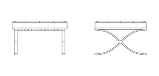 Barcelona poef met kussen - classic version-Poef-KNOLL INTERNATIONAL NV-Buro International
