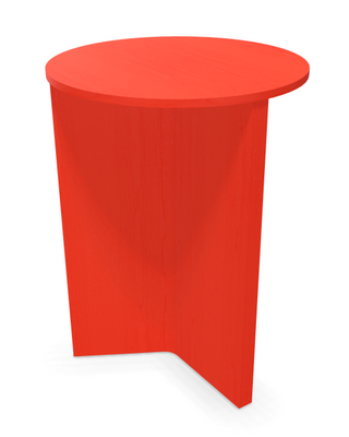 Slit Table Wood Round High