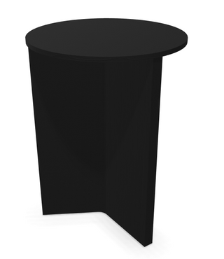 Slit Table Wood Round High