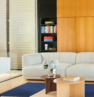 Slit Table Wood Round High