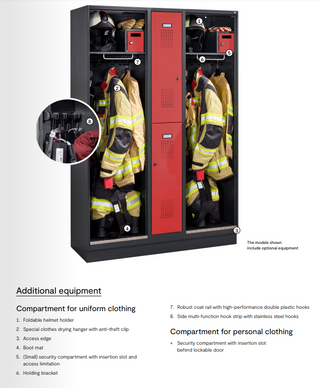 Fire department cabinet