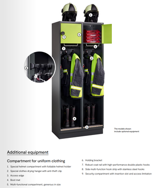 Fire department cabinet