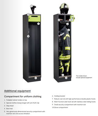 Fire department cabinet