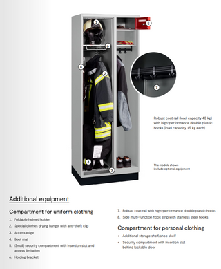 Fire department cabinet