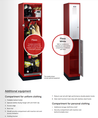 Fire department cabinet