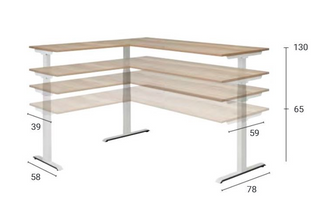 Flex 3+ corner workstation