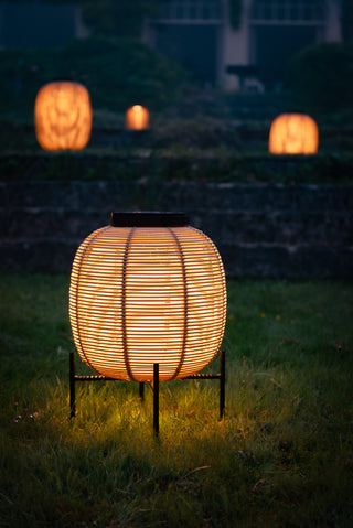 Tika lantern teak base