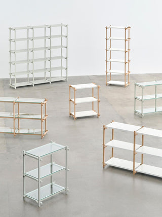 Woody shelf column low