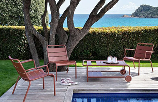 Luxembourg Low Table with Casters-Outdoor meubilair-FERMOB-Buro International