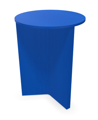 Slit Table Wood Round High