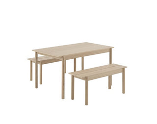 Linear Houten Tafel - 1400 mm-Tafels-Buro International-Buro International