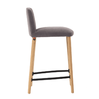 Mobitec Rob C0510 bar stool in anthracite fabric, side view