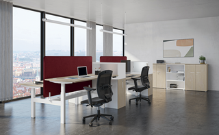 Envol Evo table de réunion tonneau 200x100 assis-debout