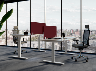 Envol Evo table de réunion tonneau 200x100 assis-debout