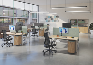 Alto bureau manager assis-debout 155x90