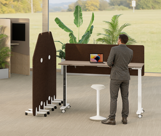 Envol Classic zit-sta bureau met zwengel