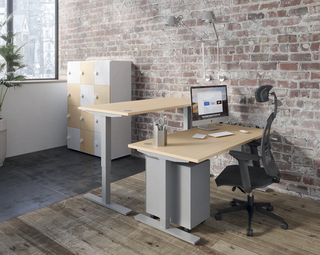 Envol Classic zit-sta bureau met zwengel
