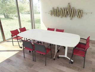 Eureka half-round conference table