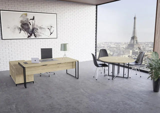 Stricto executive desk with right-hand storage unit