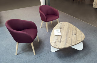 Buronomic Galet salontafel in wit en Timber