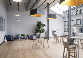 Buronomic Détente stools with high backrest side by side