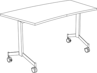Eureka arc-shaped conference table
