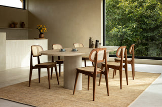 Titus dining chair cane seat