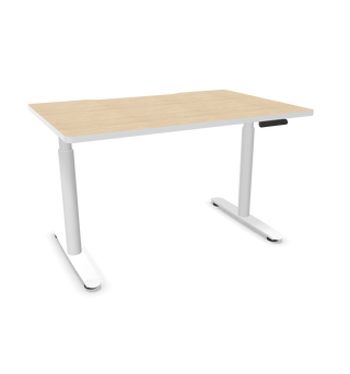 Vue de configuration du bureau assis-debout électrique Buronomic Nuanza